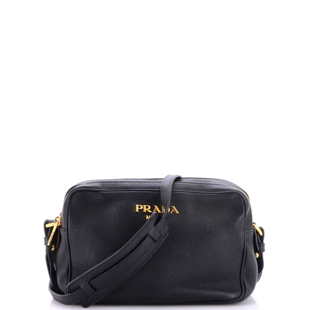 Prada Double Zip Camera Bag Vitello Daino